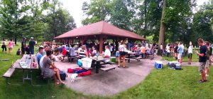 people at a picnic