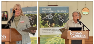 Dr. Delate, left, and Dr. Mallarino, right, speak during the recent ISU–NRCS Organic Training.